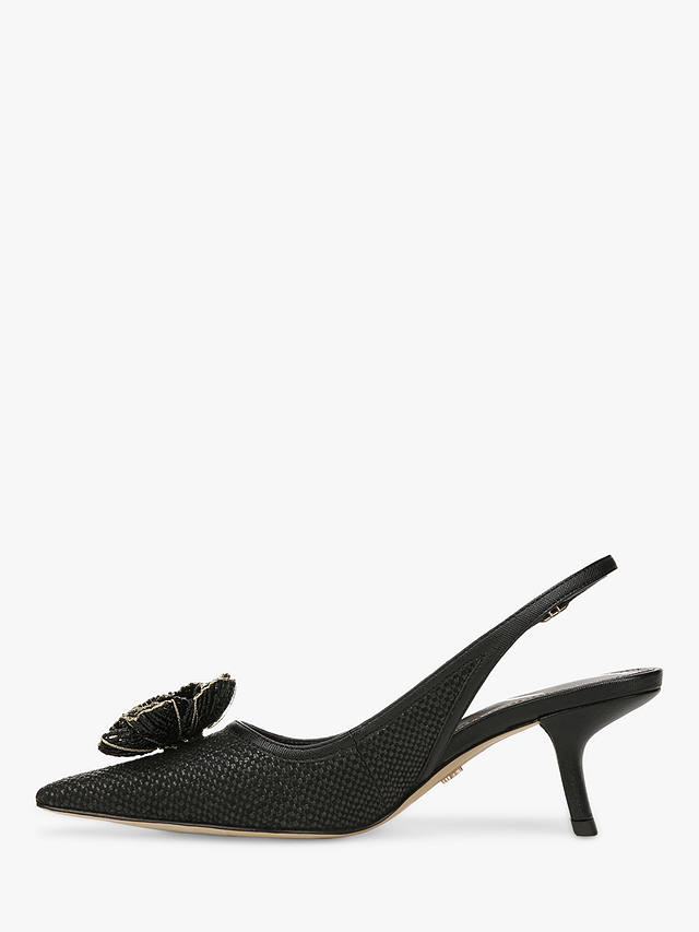 Sam Edelman Bianka Flora Slingback Court Shoes, Black