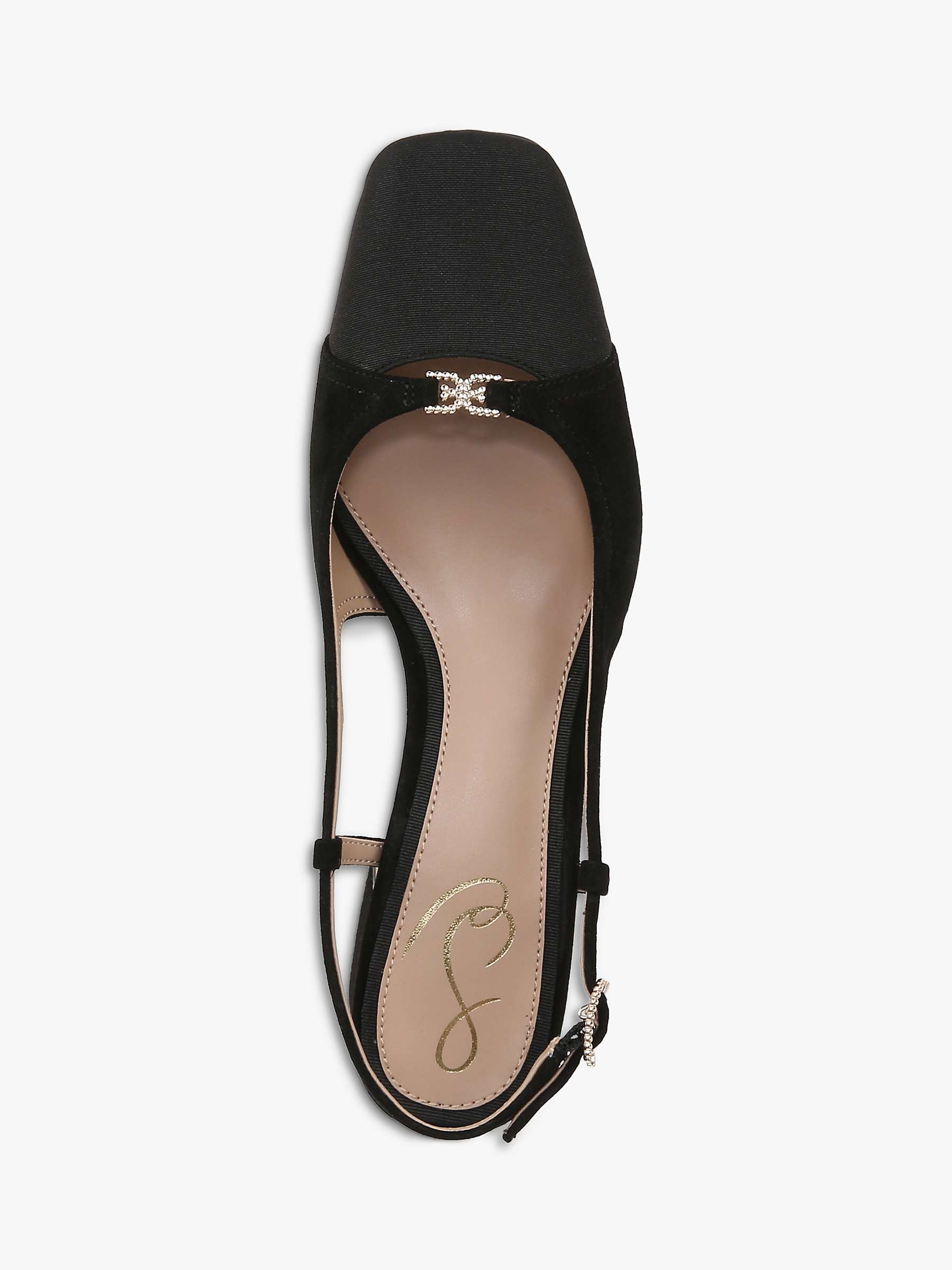 Buy Sam Edelman Tarra Slingback Shoes, Black Online at johnlewis.com