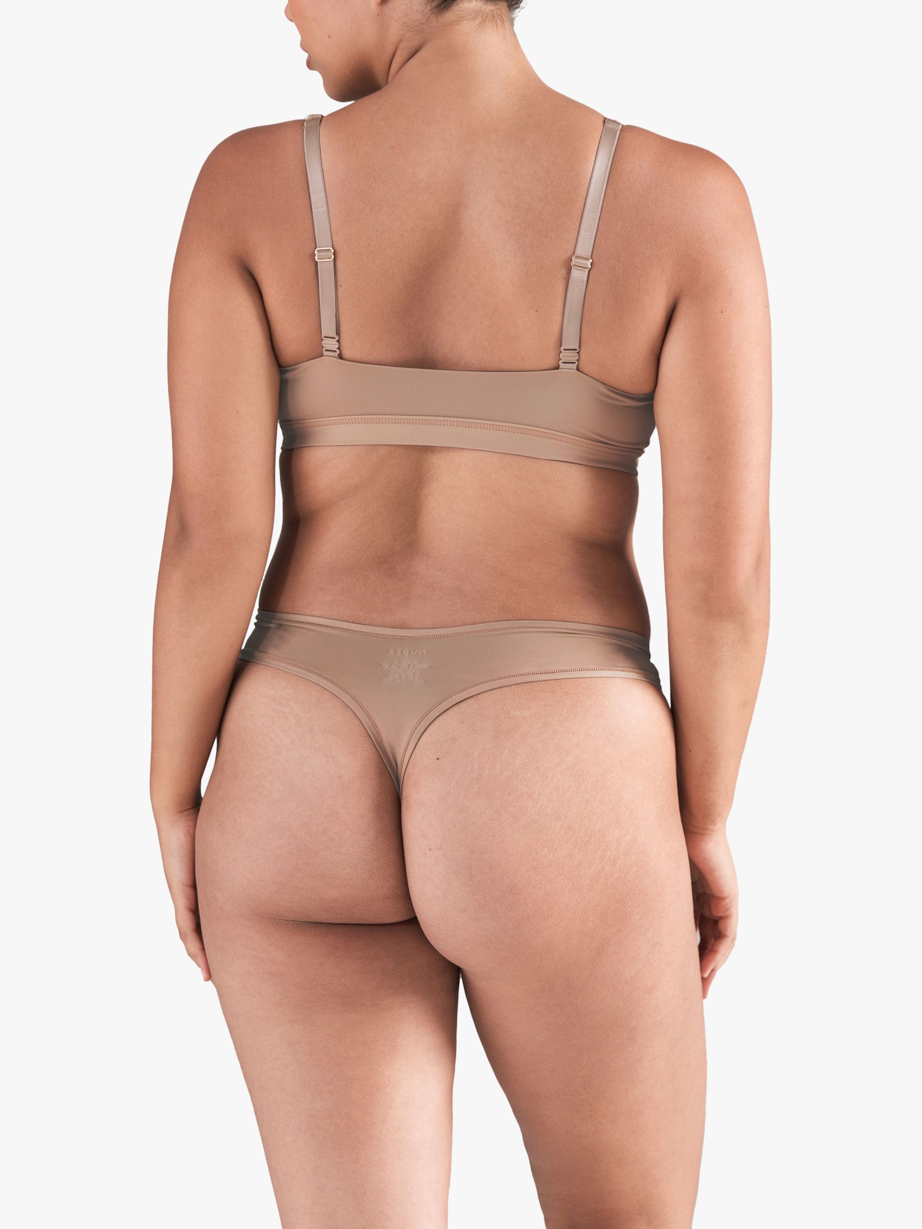 Nudea Barely There Thong, Black at John Lewis & Partners