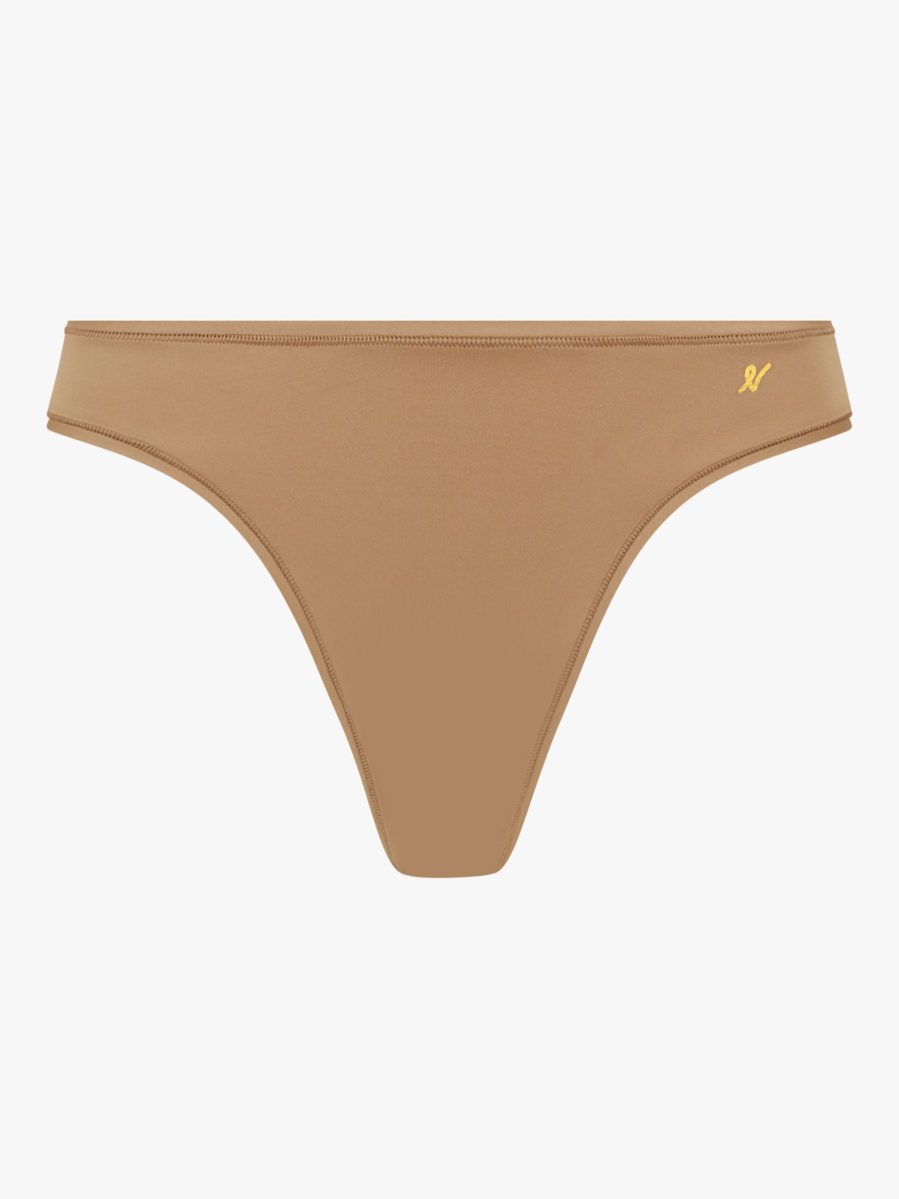 Nudea Second Skin Stretch Dipped Thong, Bare 03 at John Lewis & Partners