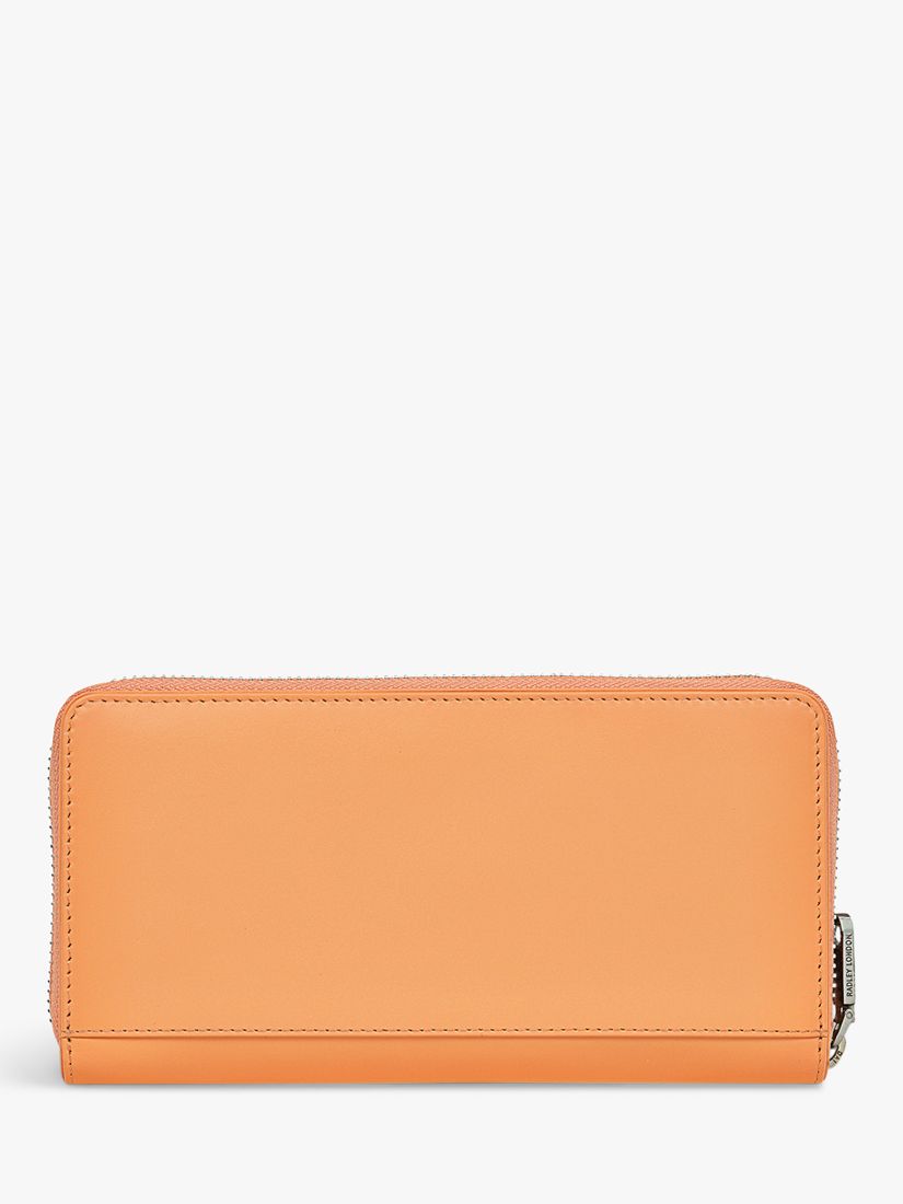 Buy Radley The Grass Is Greener Large Zip Around Matinee, Apricot Online at johnlewis.com