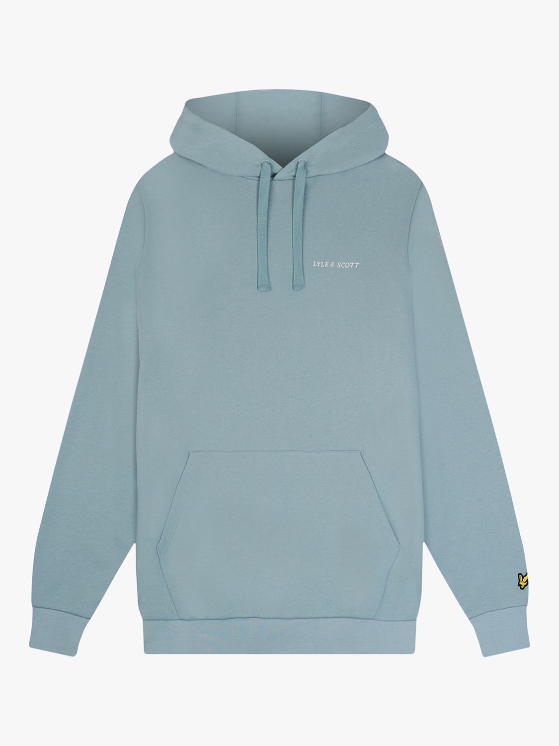 Lyle & Scott Loopback Embroidered Hoodie, Blue, XS