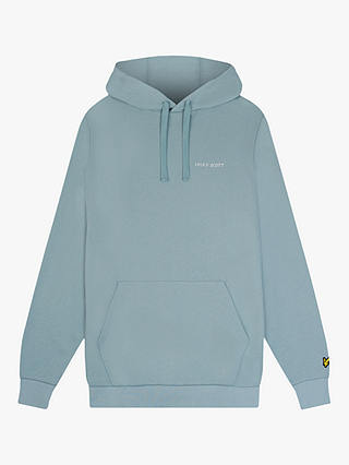 Lyle & Scott Loopback Embroidered Hoodie, Blue
