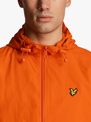 Lyle & Scott Zip Through Hooded Jacket, Orange