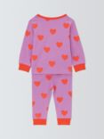 John Lewis ANYDAY Baby Heart Print Pyjamas, Lilac