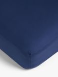 John Lewis ANYDAY Pure Cotton Deep Fitted Sheet, Navy