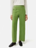 Jigsaw Modern Crepe Sailor Trousers, Green