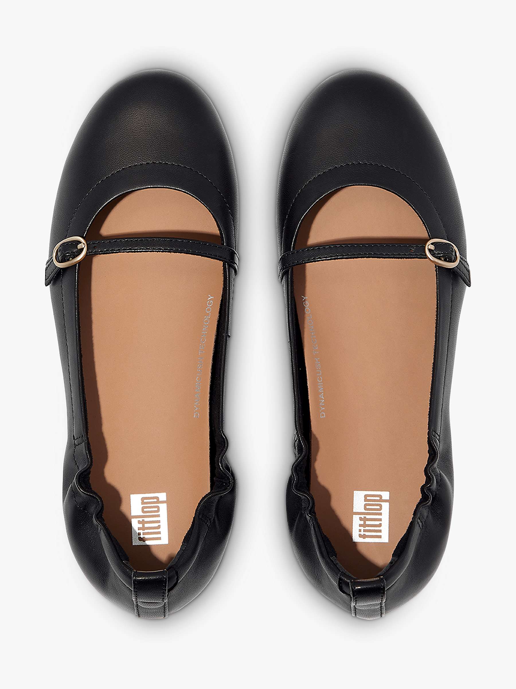 Buy FitFlop Allegro Buckle Mary Jane Leather Shoes, Black Online at johnlewis.com