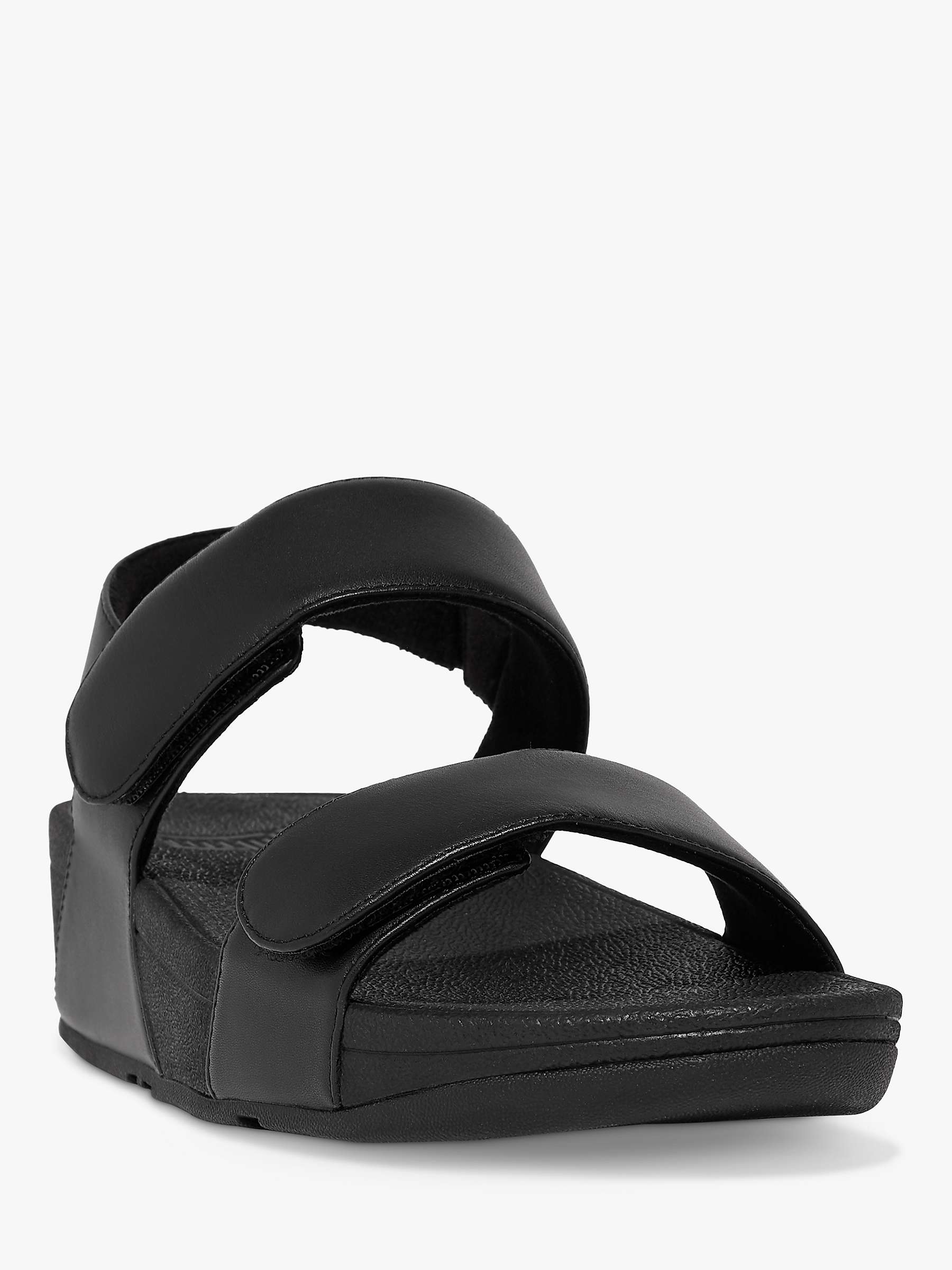 Buy FitFlop Lulu Adjustable Strap Leather Sandals Online at johnlewis.com