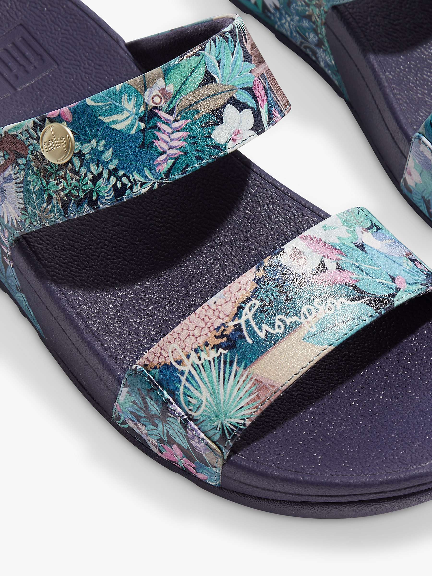 Buy FitFlop Jim Thompson Lulu Floral Leather Sandals Online at johnlewis.com