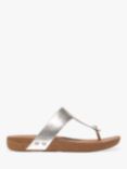 FitFlop IQushion Cork Sole Leather Toe Post Sandals