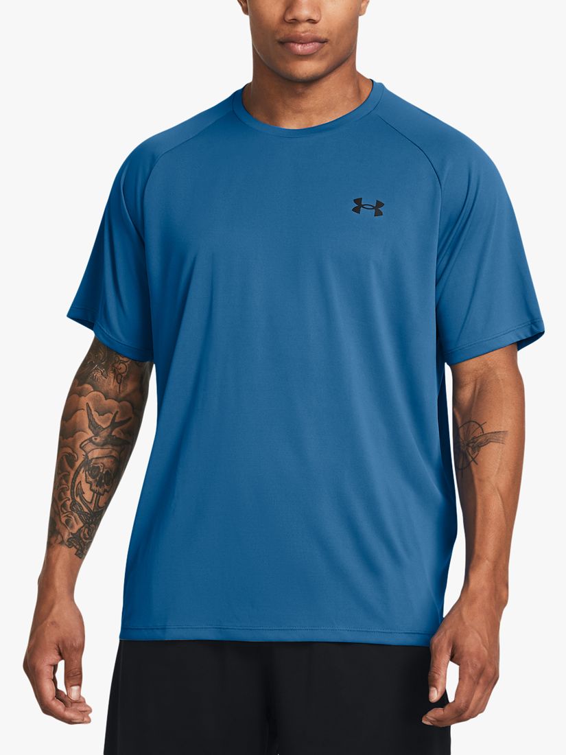 Under Armour Tech 2.0 Short Sleeve Top, Blue/Black, XL