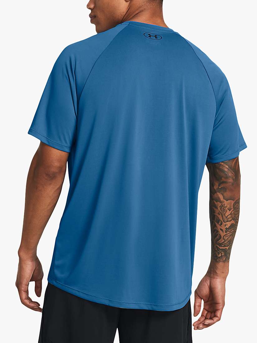 Buy Under Armour Tech 2.0 Short Sleeve Top, Blue/Black Online at johnlewis.com