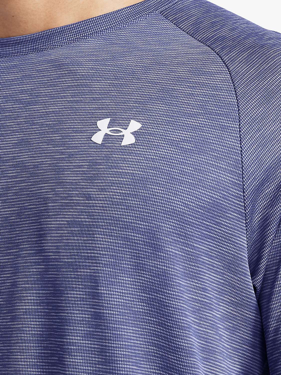 Buy Under Armour Tech Textured Gym Top, Starlight/White Online at johnlewis.com