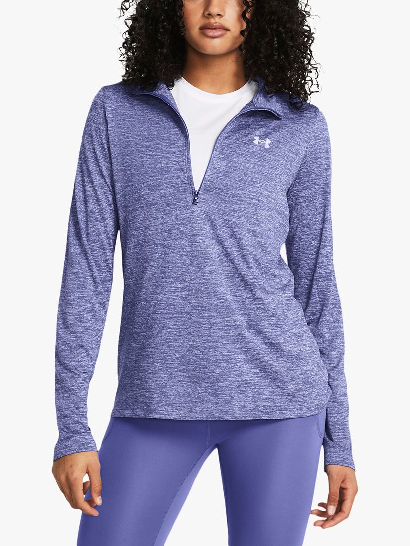 Under Armour Tech Twist Half Zip Gym Top, Starlight/Celeste, L