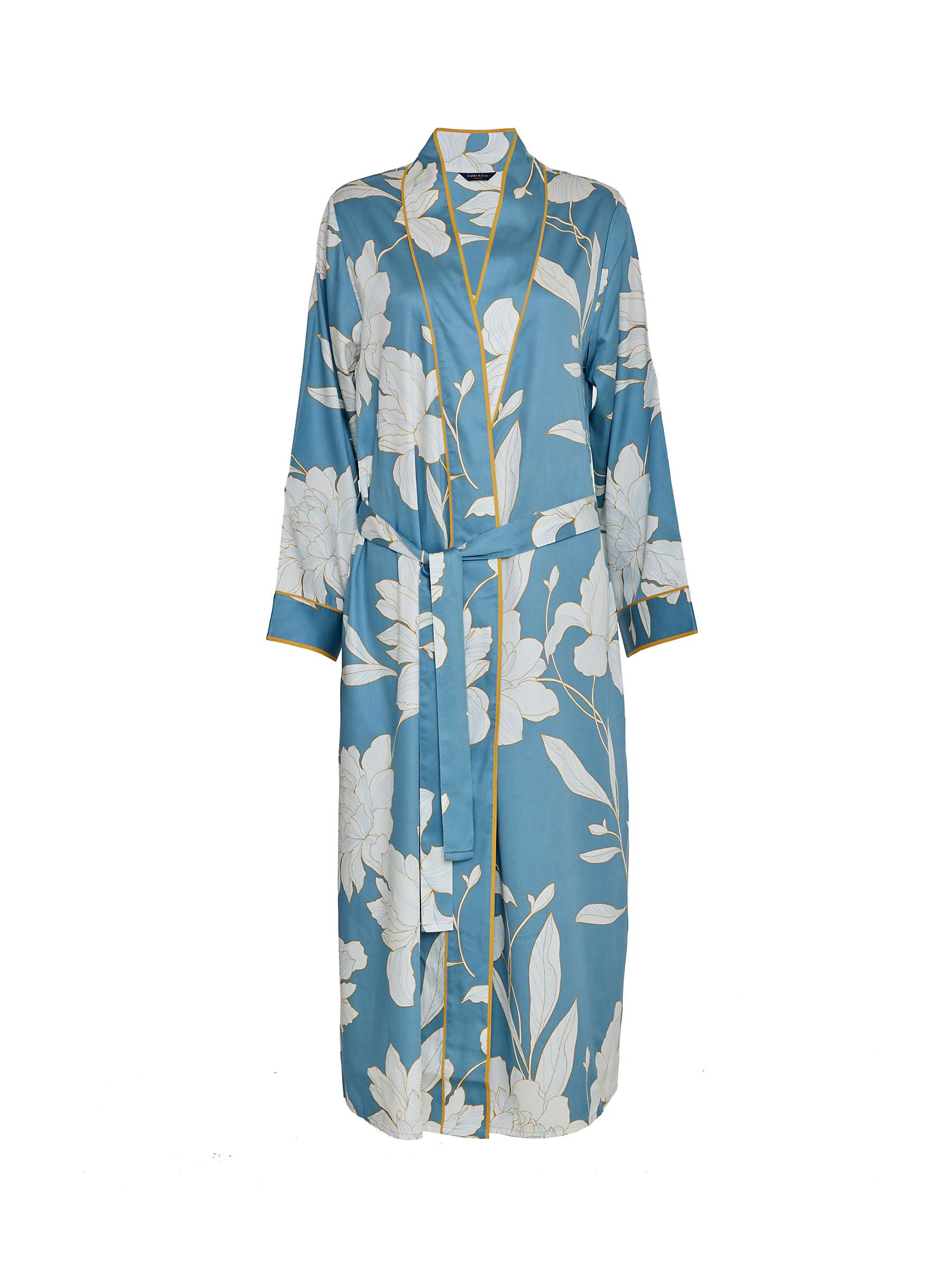 Buy Fable & Eve Greenwich Floral Dressing Gown, Cerulean Blue Online at johnlewis.com