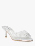 Dune Meggi Diamante Mules, Silver