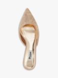 Dune Calisia Stiletto Heel Mules, Rose Gold