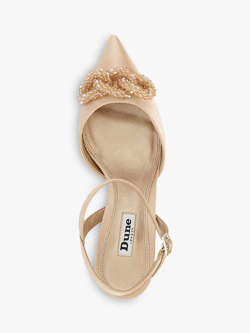Buy Dune Cassima Satin Stiletto Heel Court Shoes, Mink Online at johnlewis.com