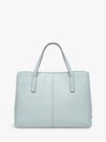 Radley Dukes Place Grainy Leather Medium Zip-Top Grab Bag, Seafoam