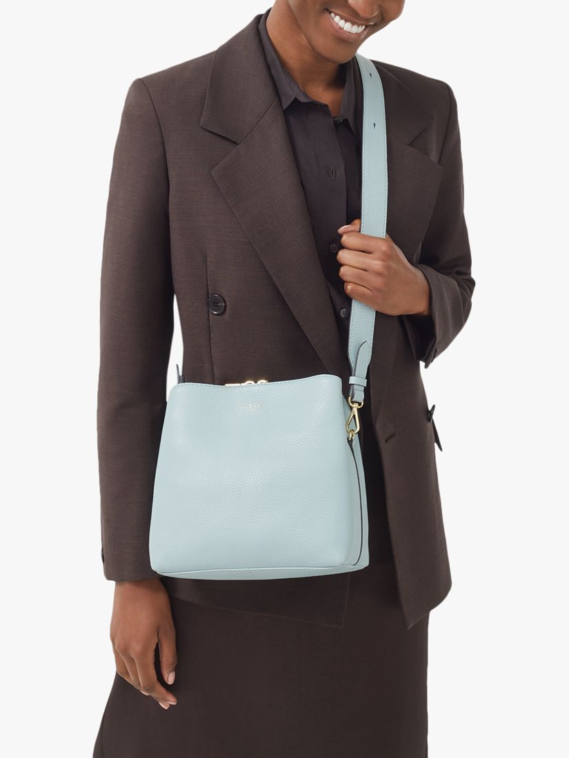 Radley Dukes Place Grained Leather Medium Crossbody Bag, Seafoam, One Size