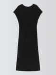 John Lewis Bias Cut Crepe Dress, Black