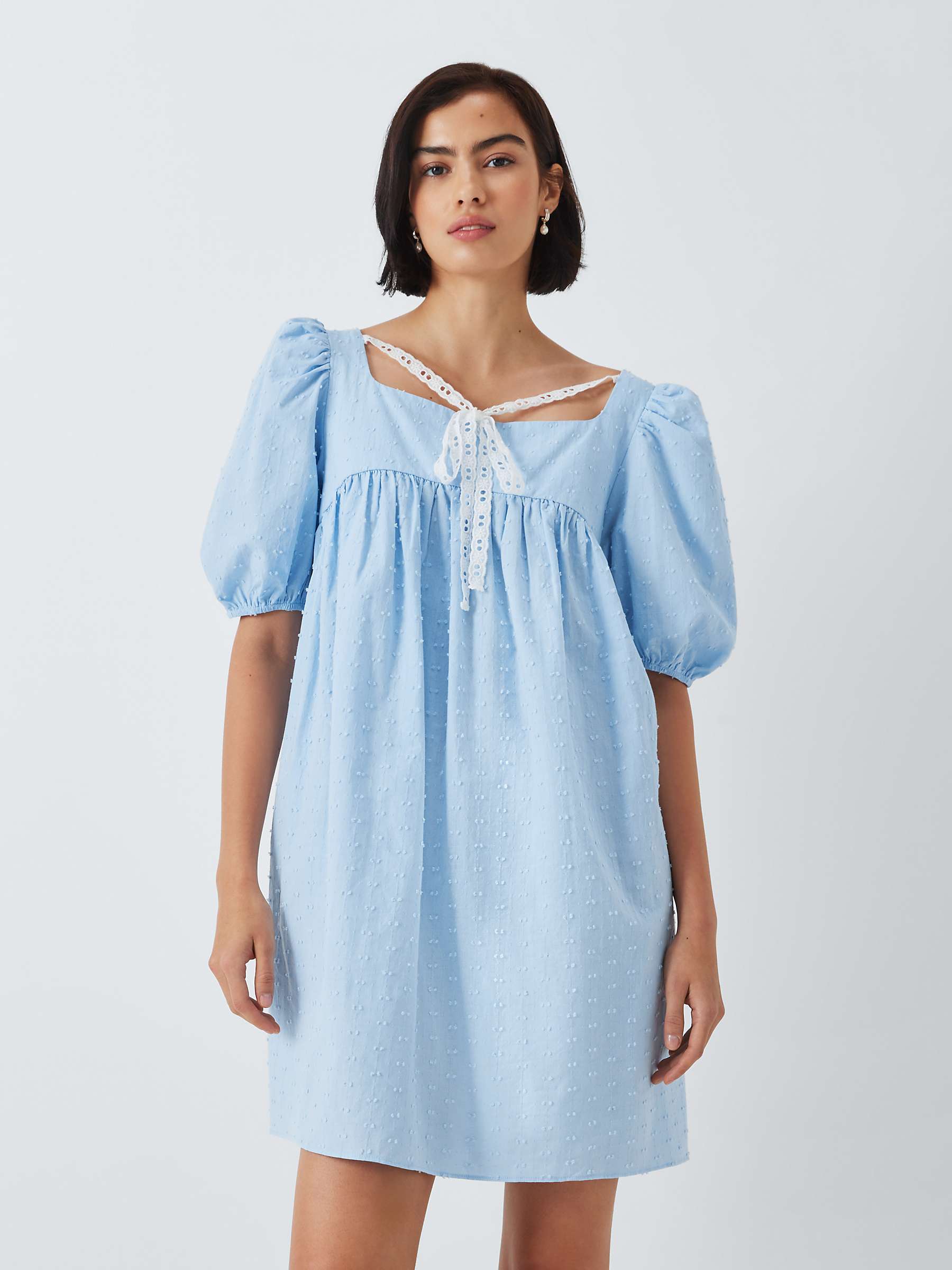 Buy Sister Jane Barn Rose Mini Dress, Blue Online at johnlewis.com