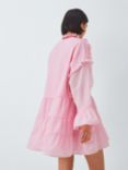 Sister Jane Cranberry Bow Ruffle Trim Mini Dress, Pink