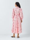 Sister Jane Punnet Cherry Embroidered Midi Dress, Pink