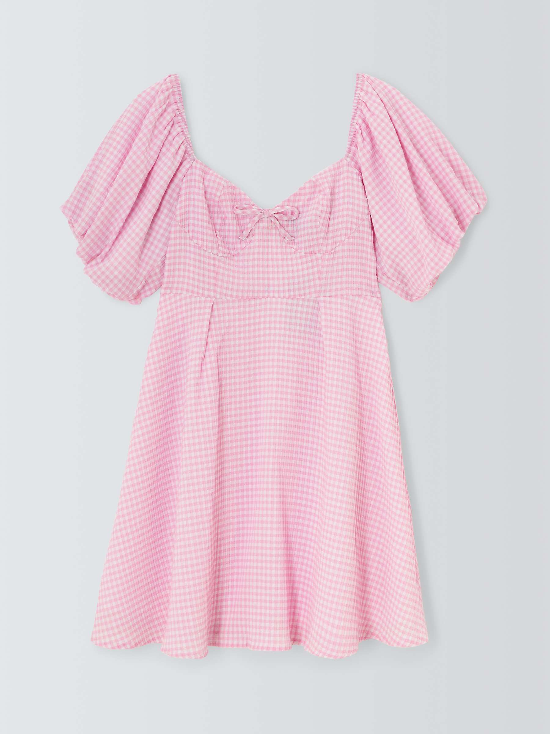 Buy Sister Jane Olive Gingham Seersucker Mini Dress, Pink Online at johnlewis.com