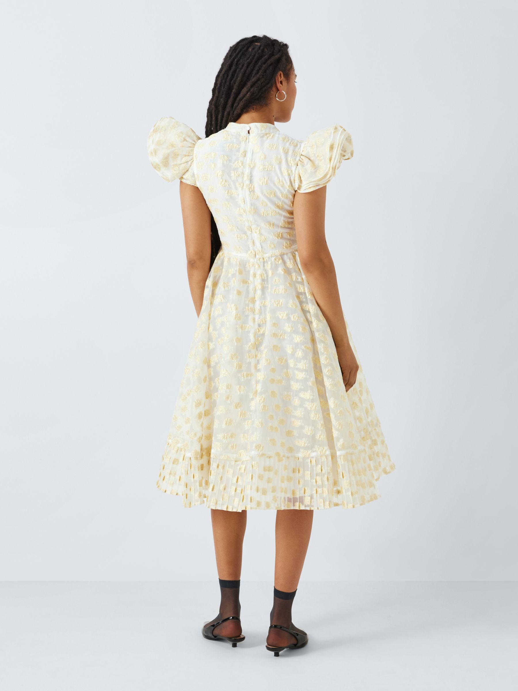 Buy Sister Jane Marigold Floral Jacquard Midi Dress, Ivory Online at johnlewis.com