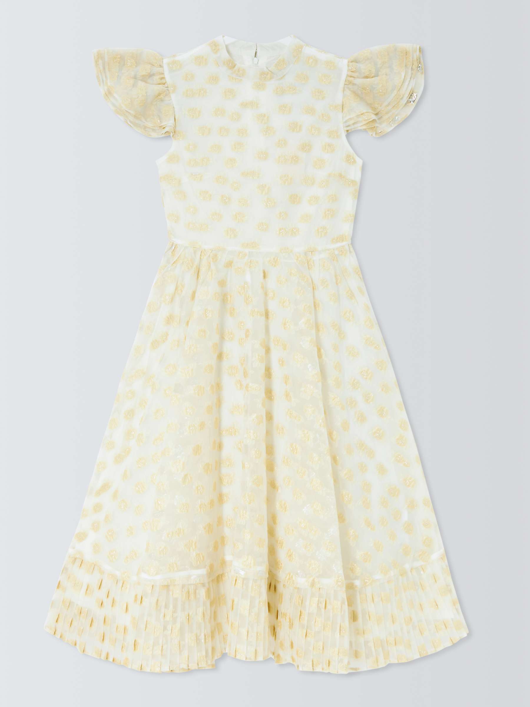Buy Sister Jane Marigold Floral Jacquard Midi Dress, Ivory Online at johnlewis.com