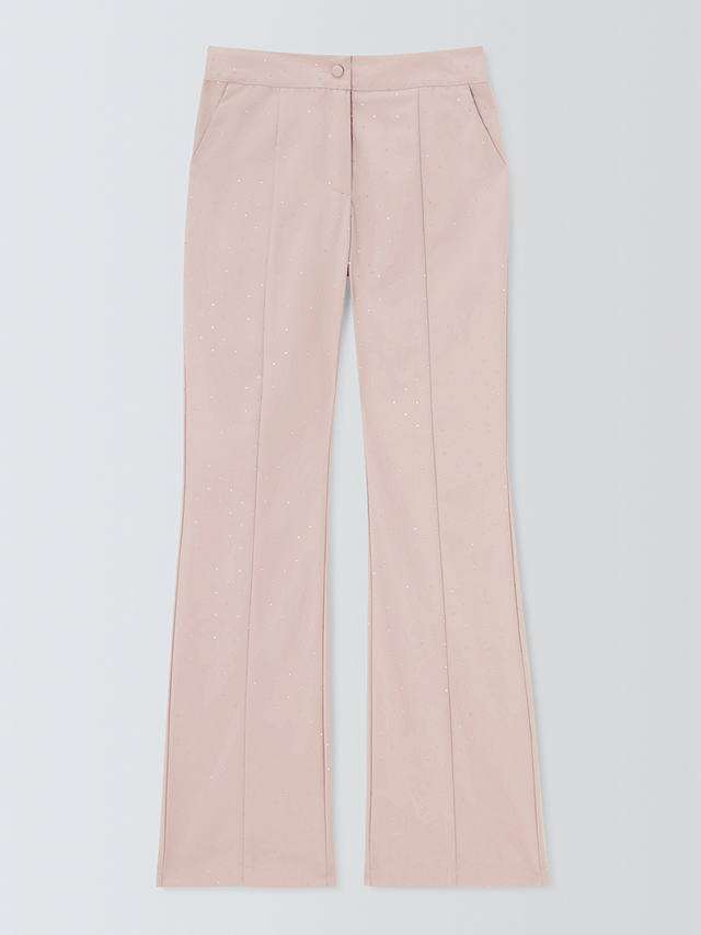 Sister Jane Apple Gem Embellished Trousers, Pink