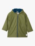 Hatley Kids' Forest Splash Zip Up Hooded Jacket, Loden Green