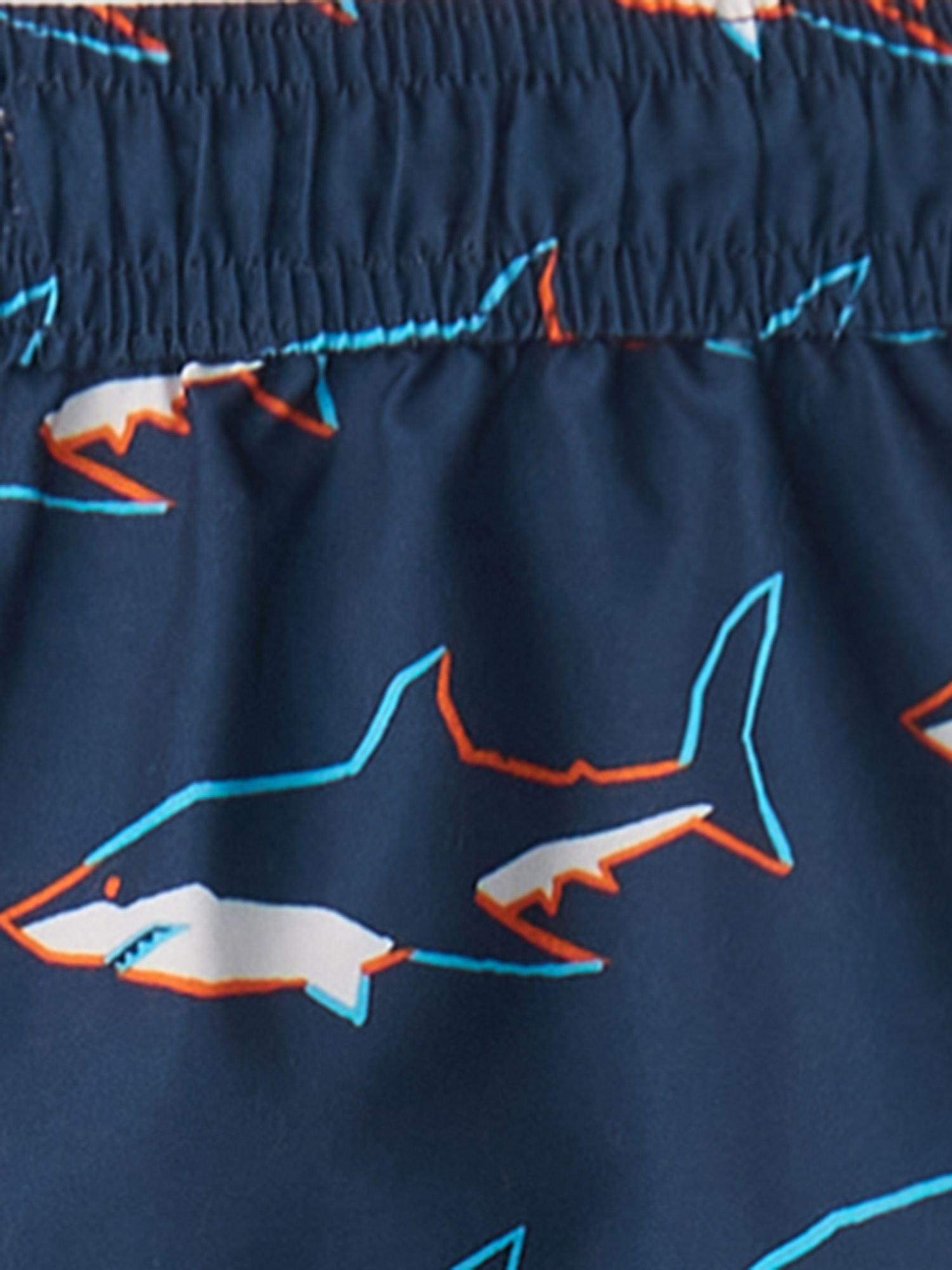 Hatley Kids' Sharks Board Swiming Shorts, Medieval Blue, 2 years