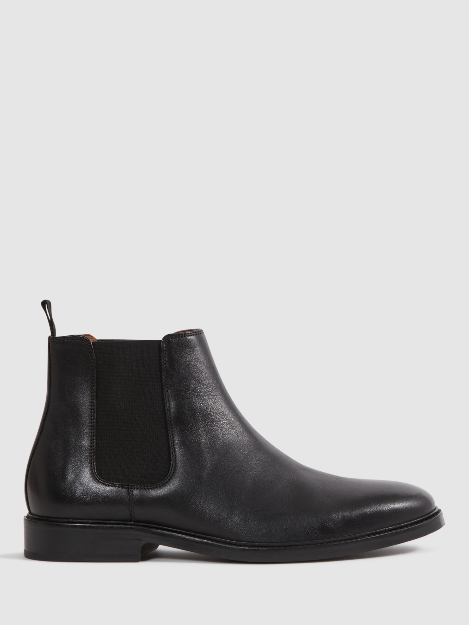 Reiss Renor Chelsea Boots, Black at John Lewis & Partners