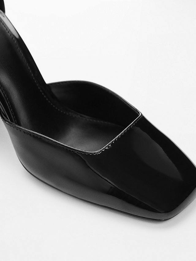 Mango Fina Patent Shoes, Black