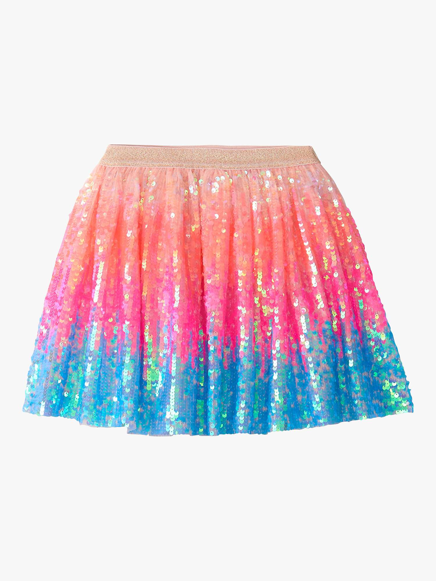 Buy Hatley Kids' Happy Sparkly Sequin Tulle Skirt, Pink/Multi Online at johnlewis.com