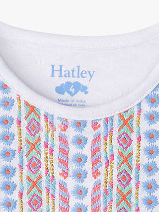 Hatley Kids' Boho Relaxed Tassel T-Shirt, White/Multi