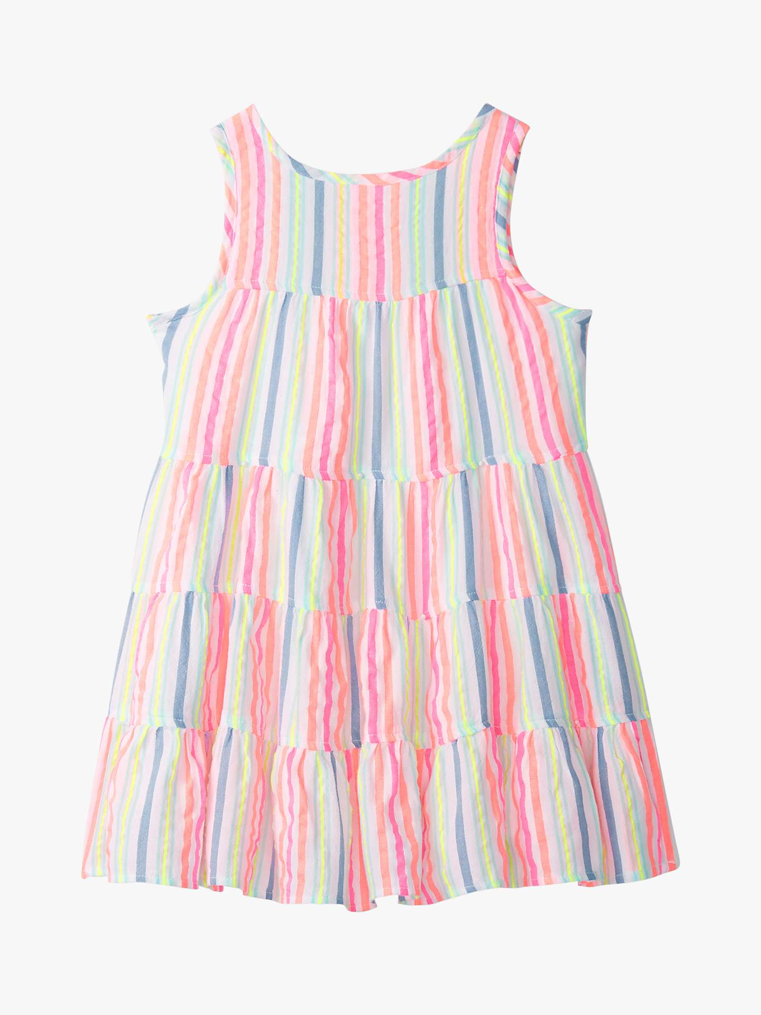 Buy Hatley Kids' Miami Beach Stripe Layered Dress, White/Multi Online at johnlewis.com