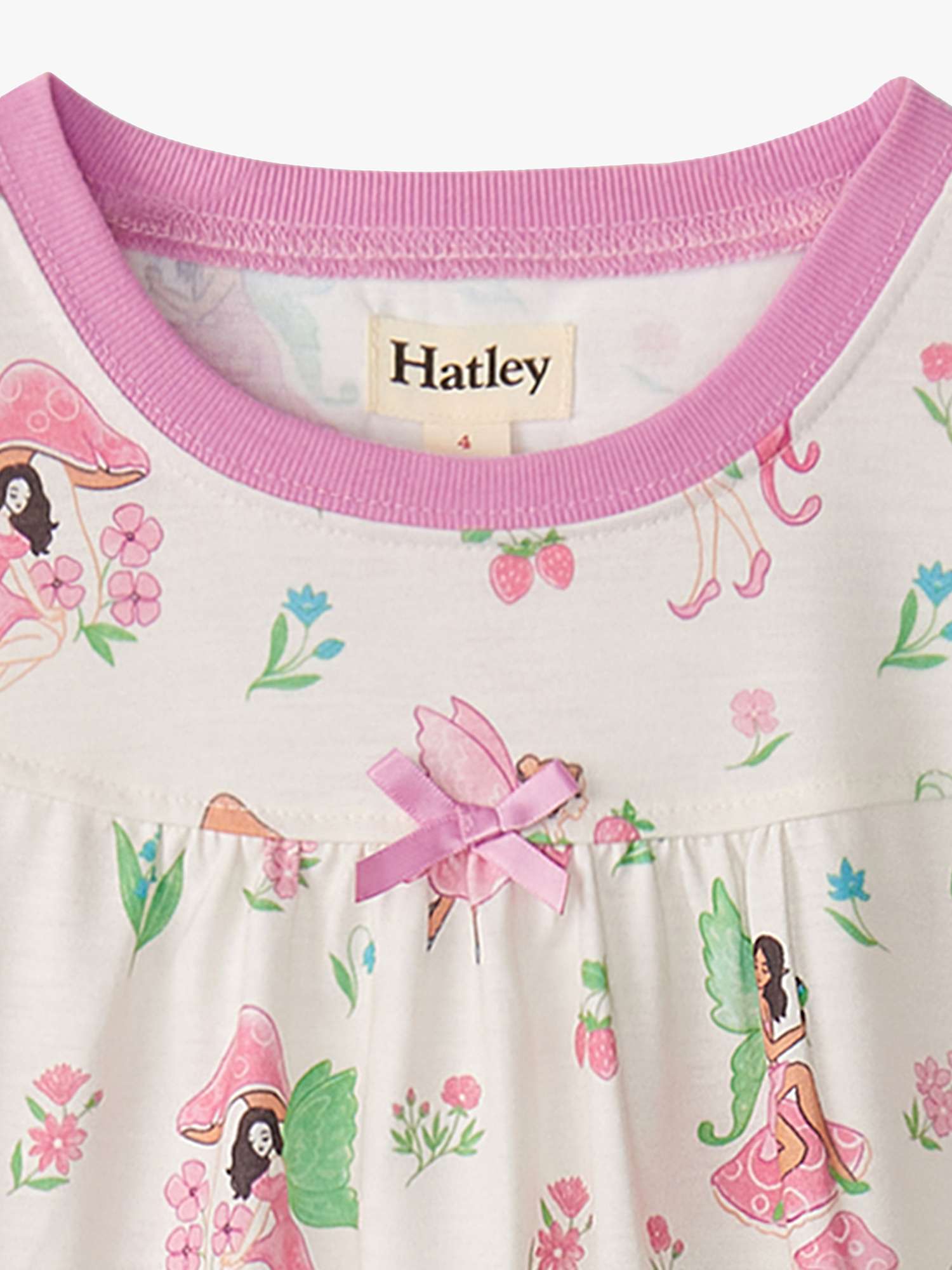 Buy Hatley Kids' Forest Fairies Print Short Sleeve Nightdress, Egret/Multi Online at johnlewis.com