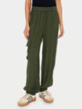 Saint Tropez Dorra Wide Leg Cargo Trousers, Musk