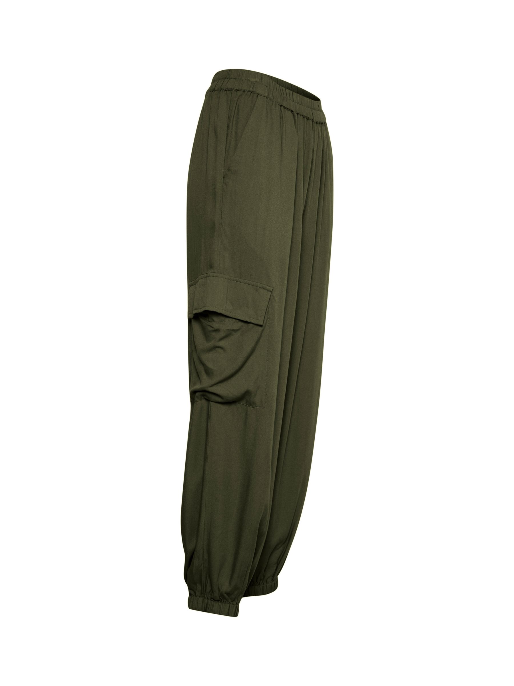 Buy Saint Tropez Dorra Wide Leg Cargo Trousers, Musk Online at johnlewis.com