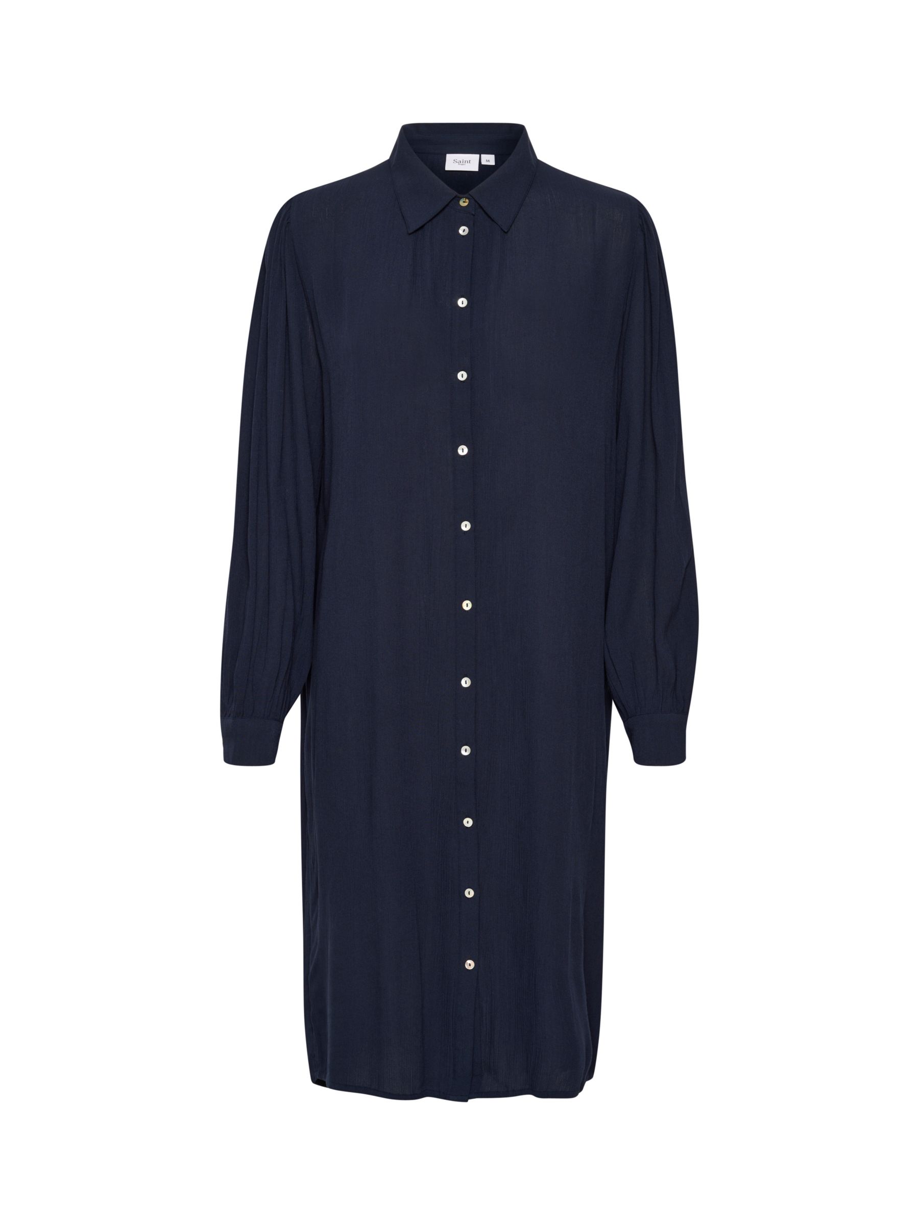 Buy Saint Tropez Alba Shirt Dress, Navy Sky Online at johnlewis.com