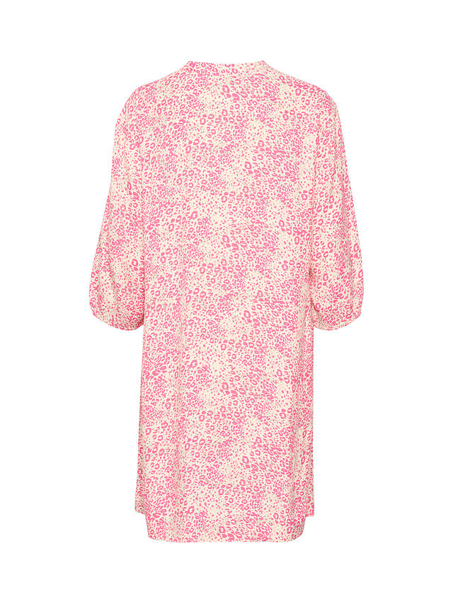 Saint Tropez Dacia Leopard Print Dress, Fandango Pink 