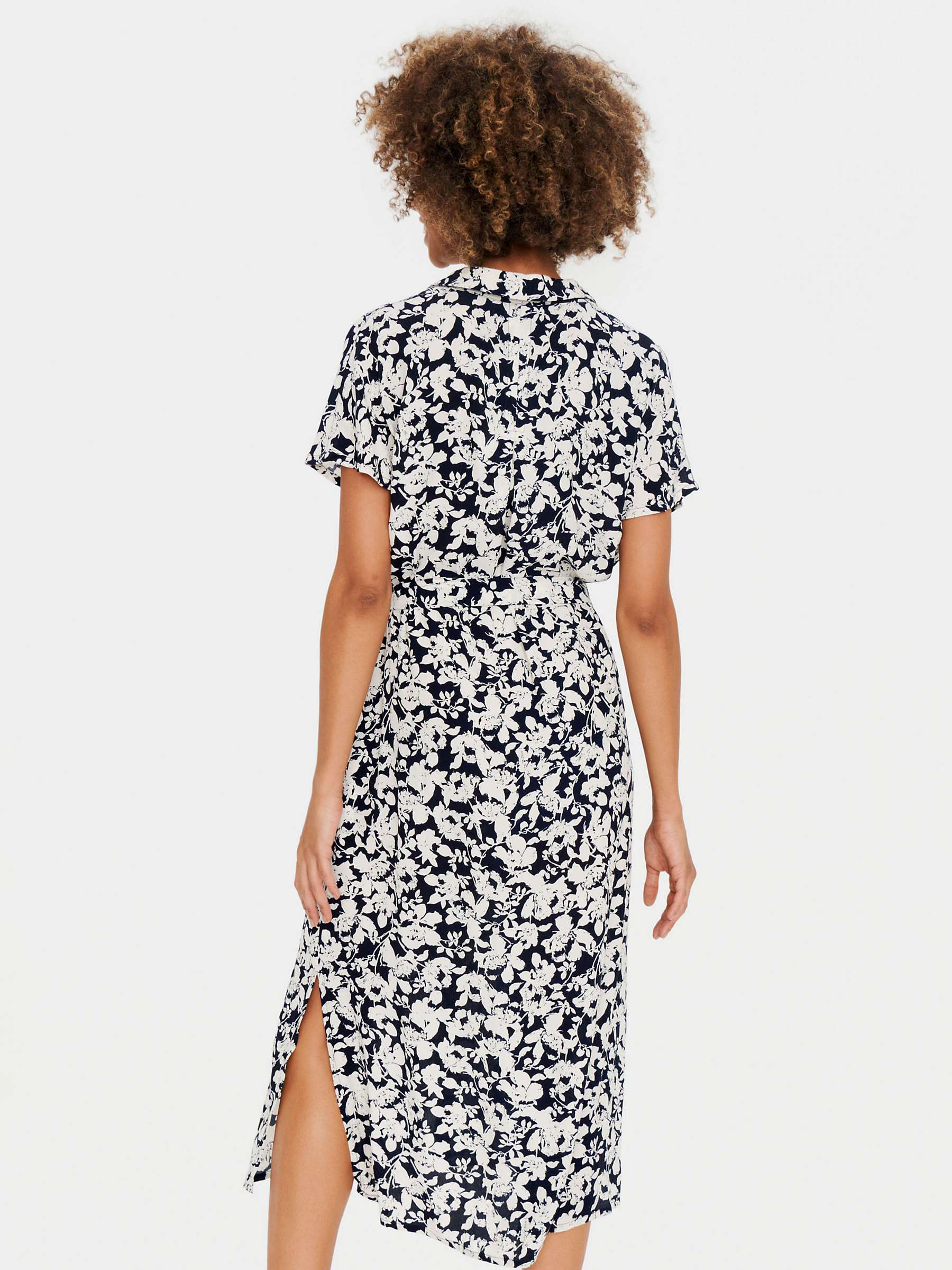 Buy Saint Tropez Blanca Abstract Print Midi Shirt Dress, Night Sky Online at johnlewis.com