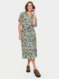 Saint Tropez Didi Abstract Print Midi Shirt Dress, Pastel Turquoise/Multi, Pastel Turquoise/Multi