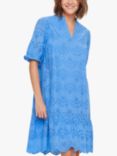 Saint Tropez Geleksa Broderie Anglaise Cotton Dress, Ultramarine, Ultramarine