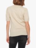 Saint Tropez Mila Short Sleeve Crew Neck Pullover, Jojoba Melange