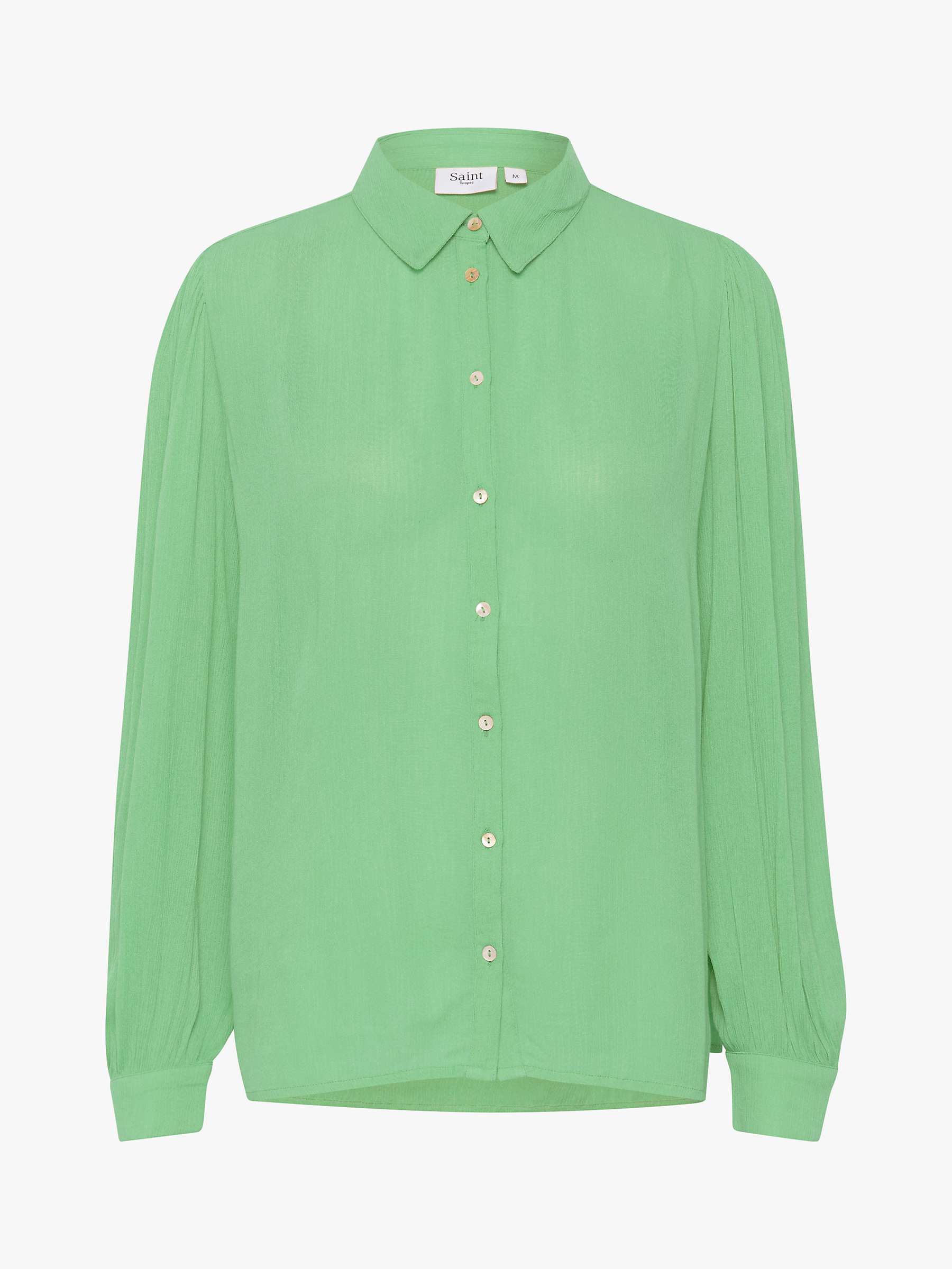 Buy Saint Tropez Alba Button Up Shirt, Zephyr Green Online at johnlewis.com